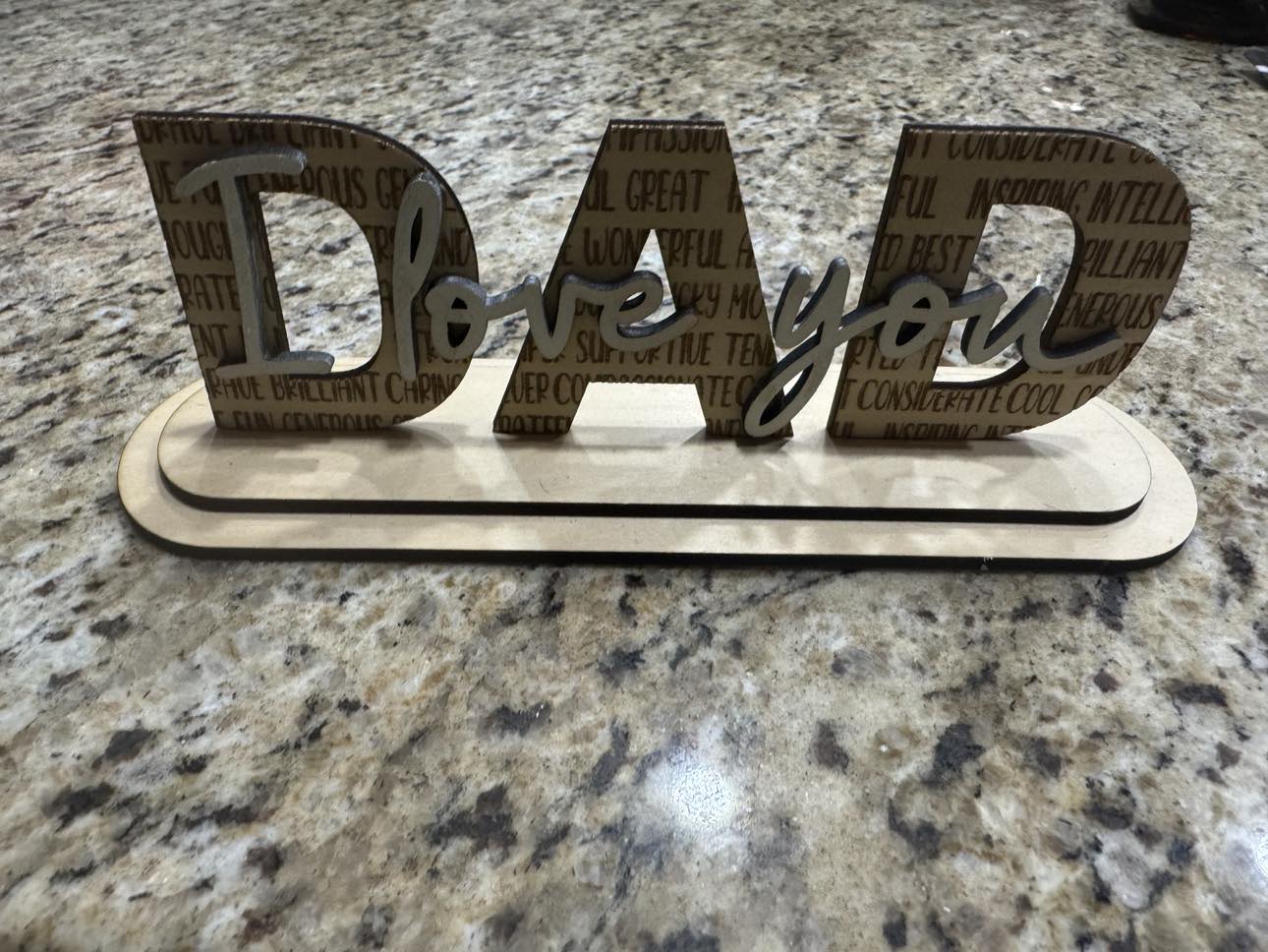 "Dad I Love You" Artwork Gift