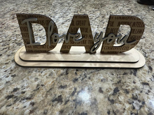 "Dad I Love You" Artwork Gift