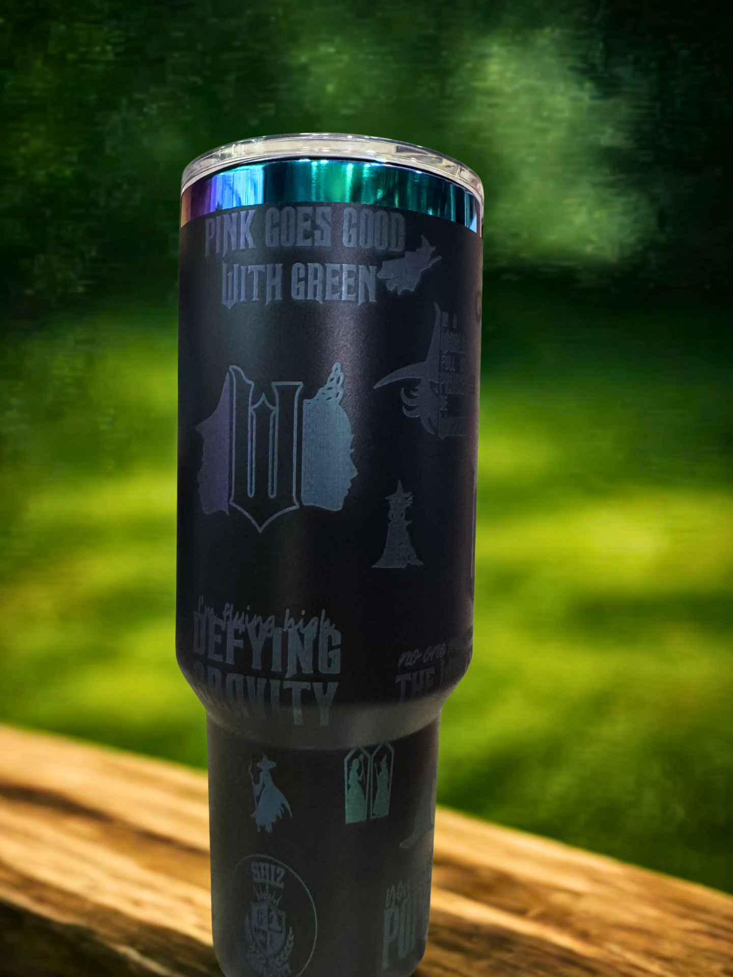 Wicked Themed 40 oz Laser Engraved Tumbler