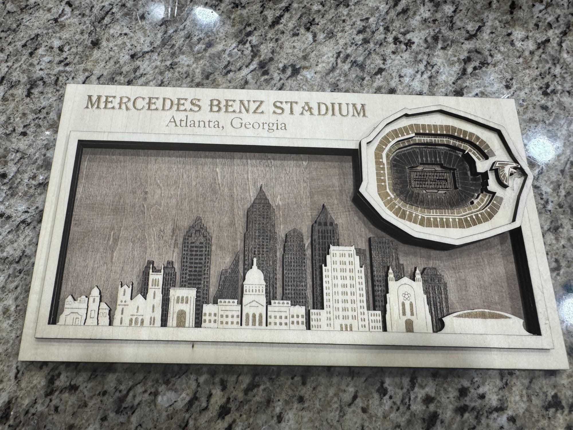 Mercedes-Benz Stadium Skyline Plaque